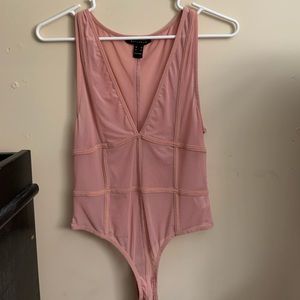 Sheer Pink Body Suit!